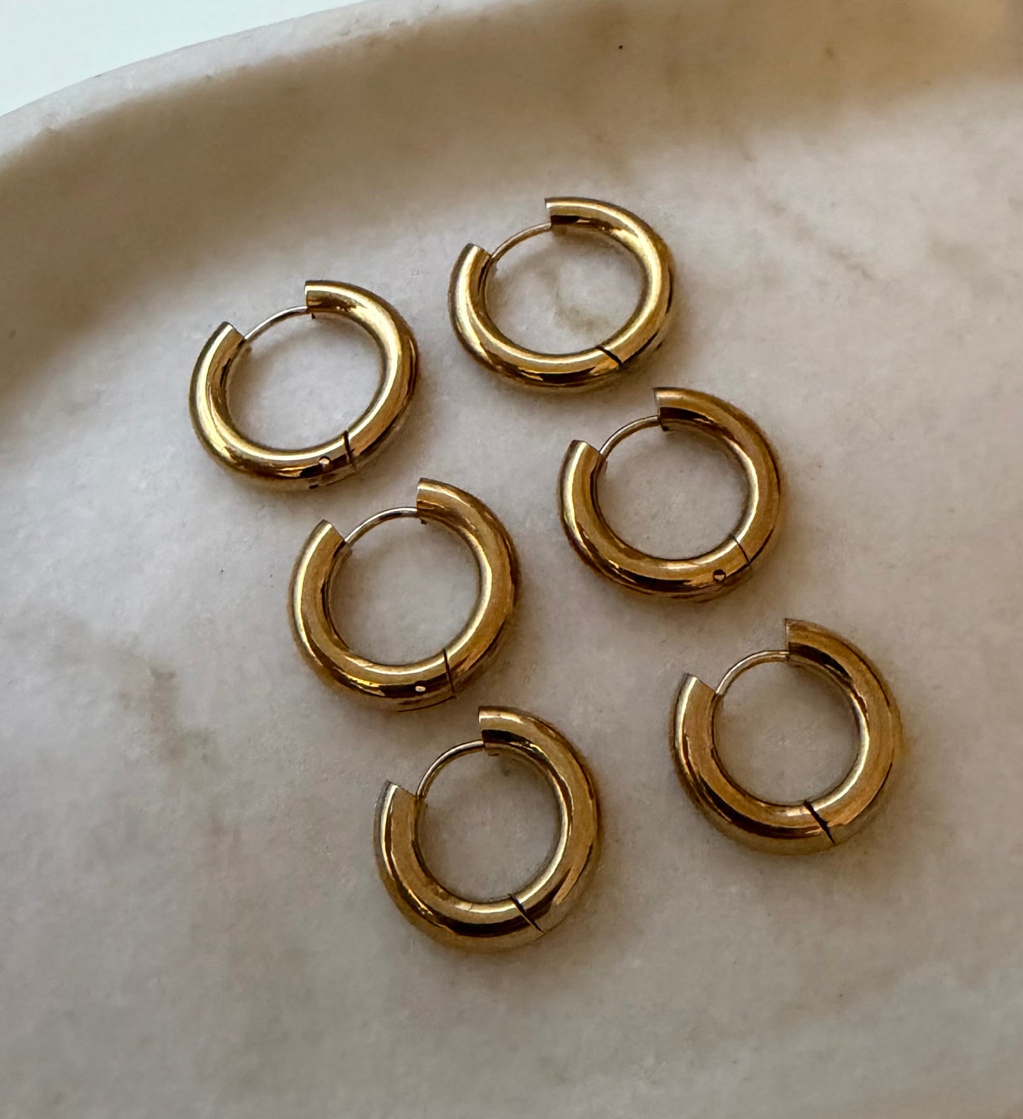 CHUNKY mini  Hoops Gold