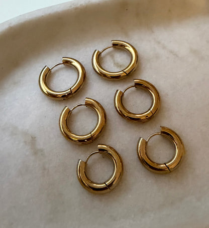 CHUNKY mini  Hoops Gold