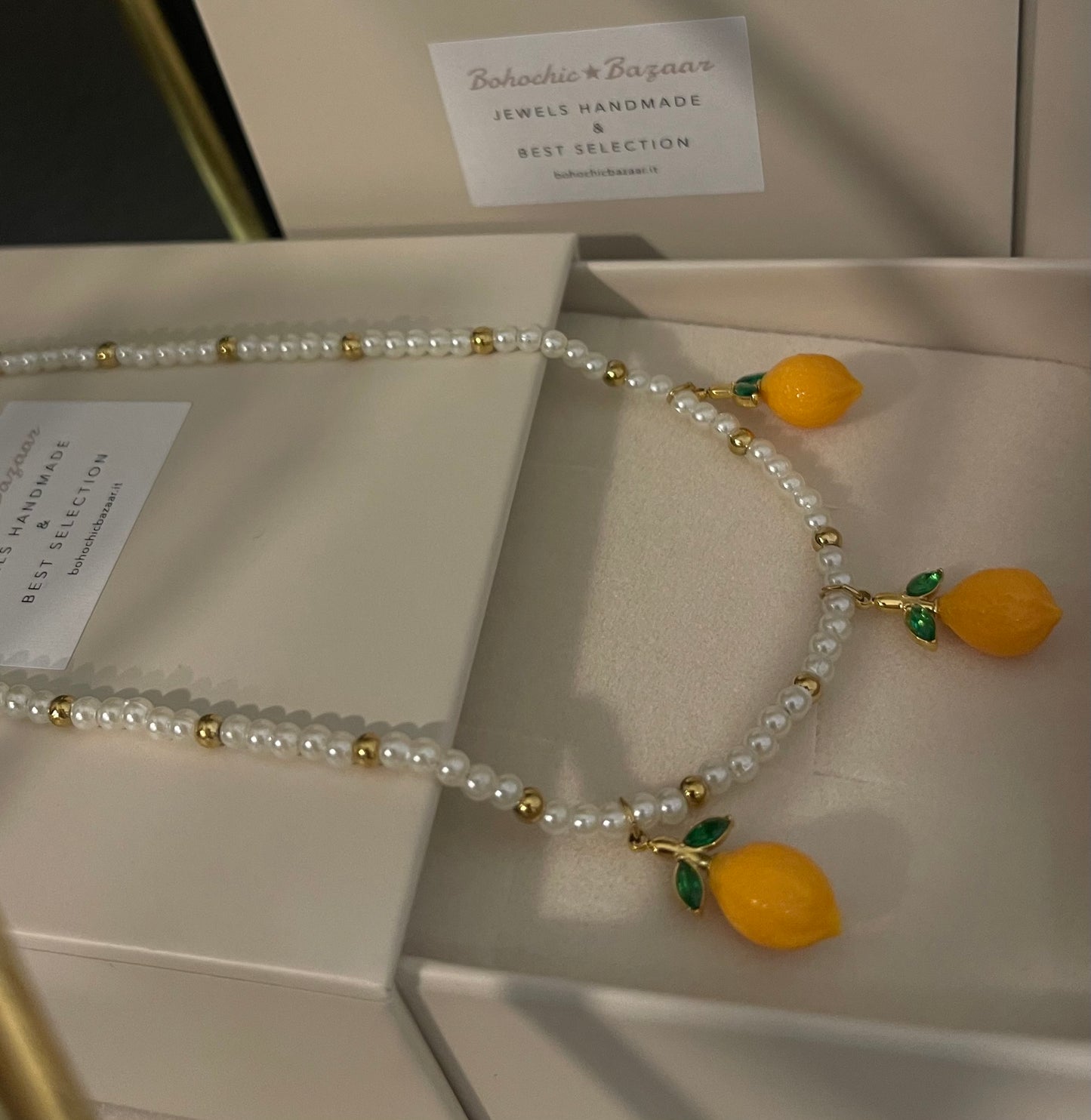 Collanina Perle & Limoni 🍋