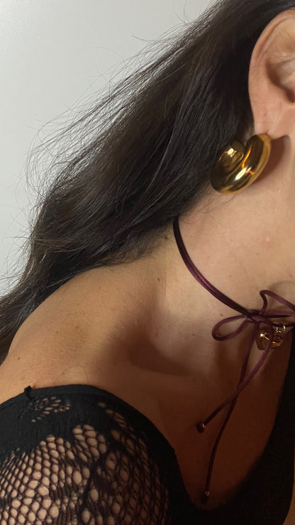 Choker Burgundy Gold