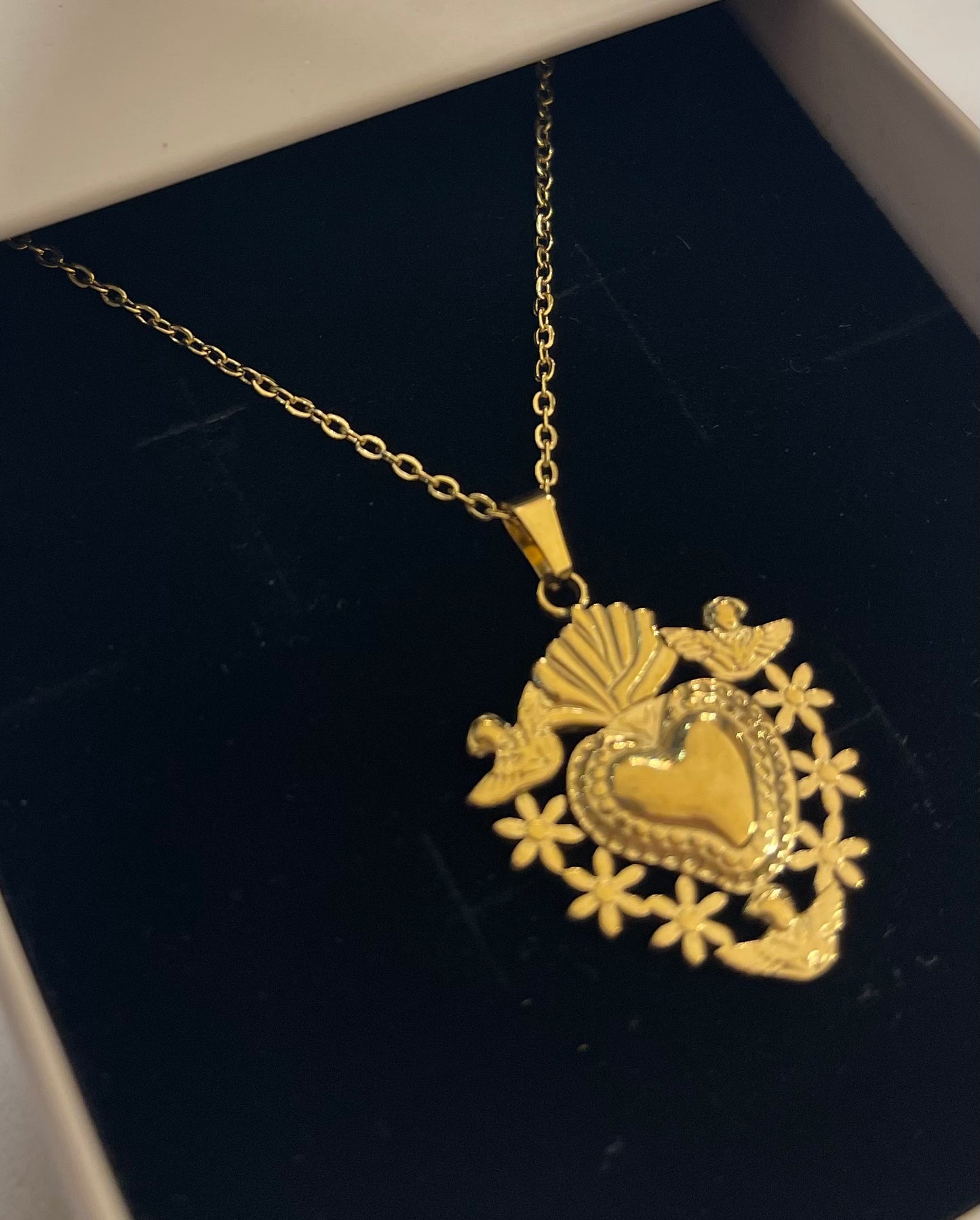 Collana Cuore Sacro Bucolico