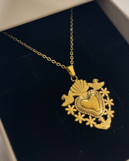 Collana Cuore Sacro Bucolico