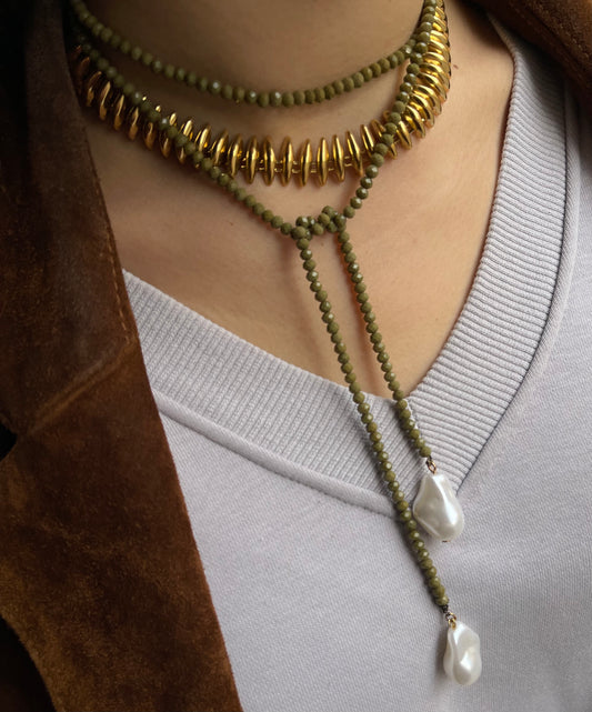 Crystal  Pearl Pendal