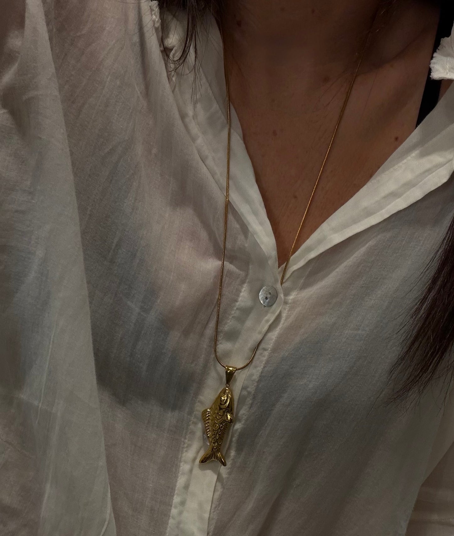 Pesce Gold Necklace