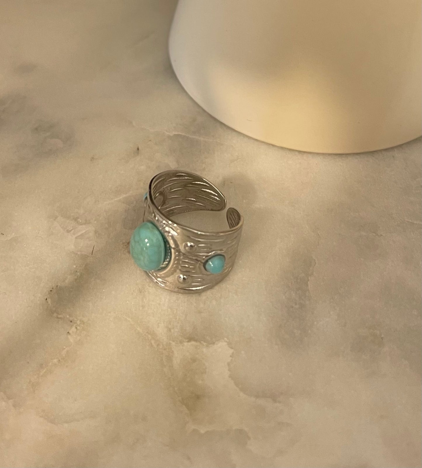 Anello pietre Turchesi