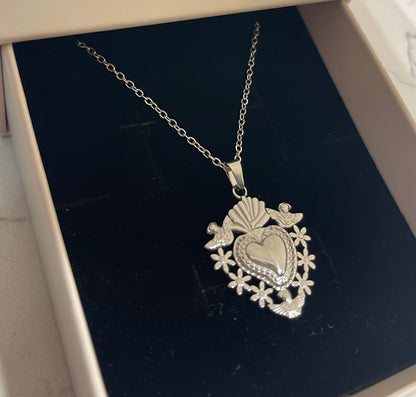 Collana Cuore Sacro Bucolico