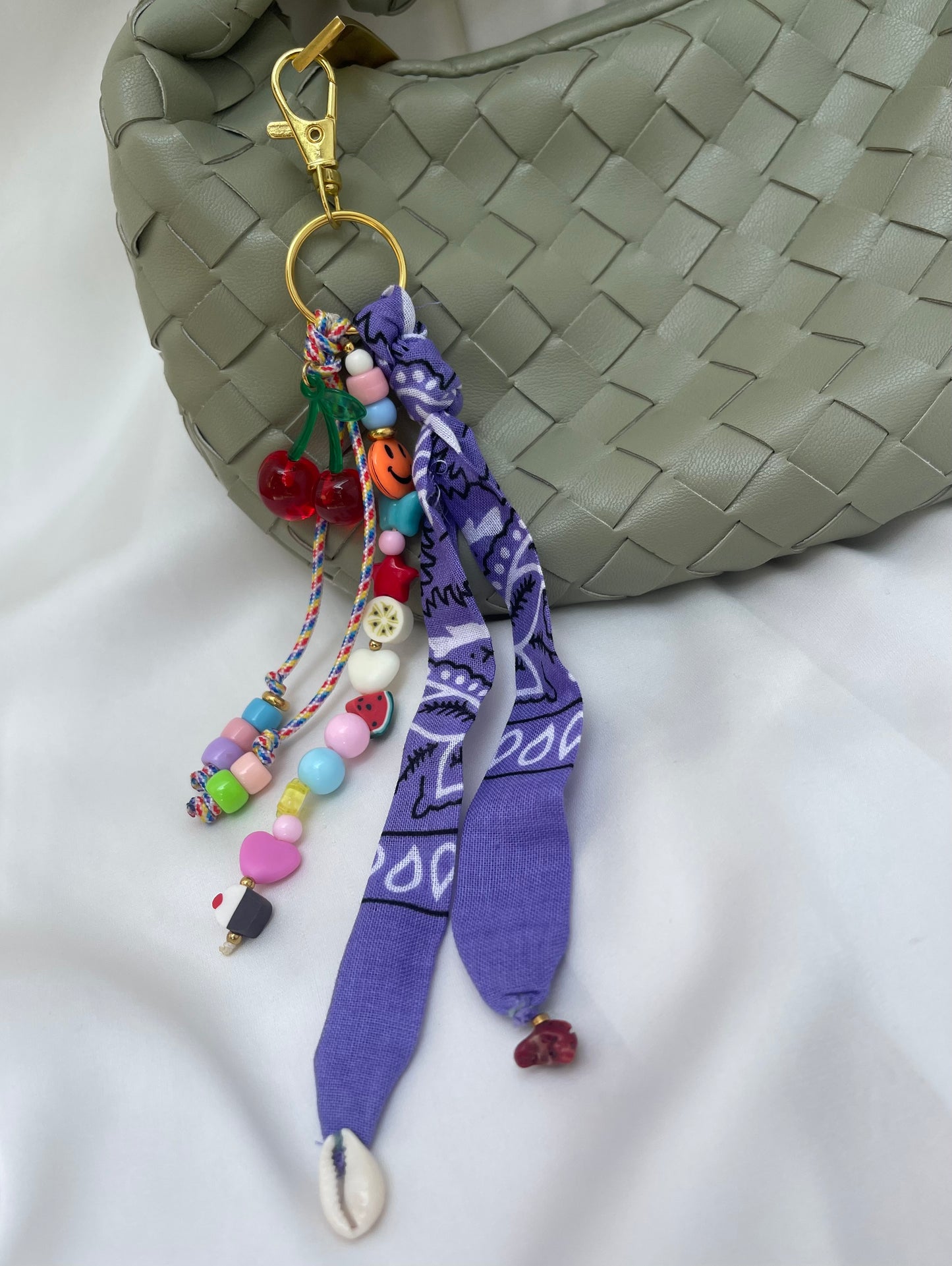 Bandana Lilla Cherry Charms 💜🍒