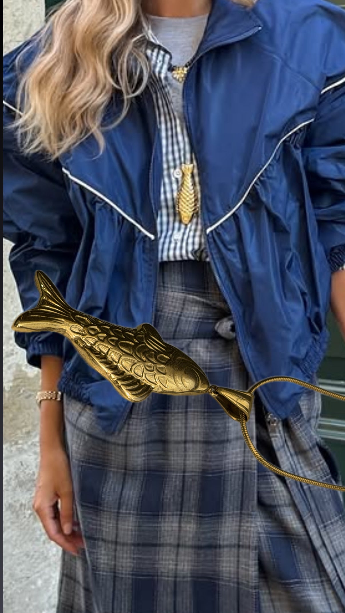 Pesce Gold Necklace