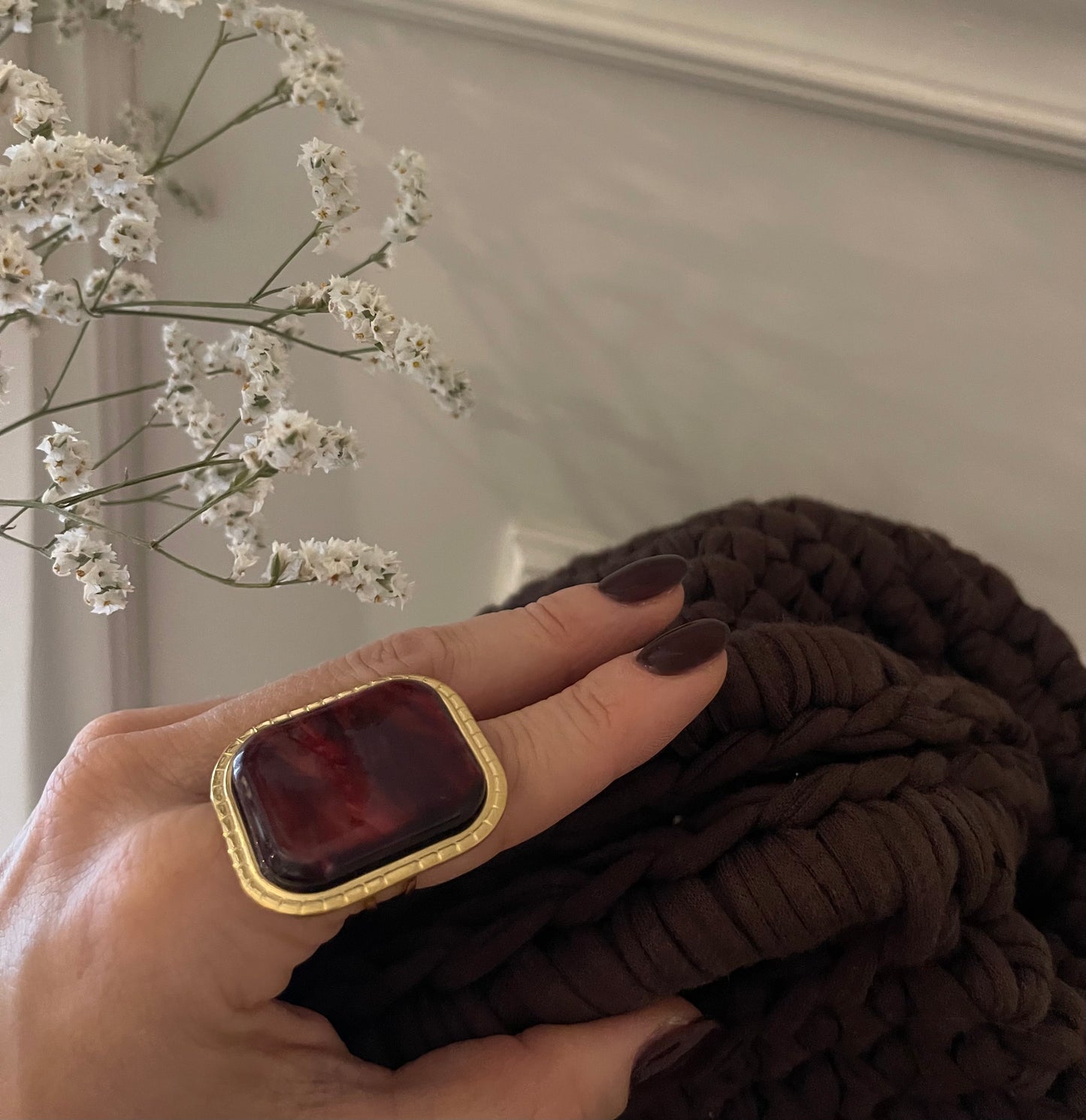 Anello Choco  Burgundy