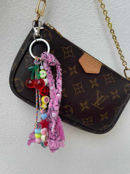 Cherry Pink Bandana Charms🍒🩷