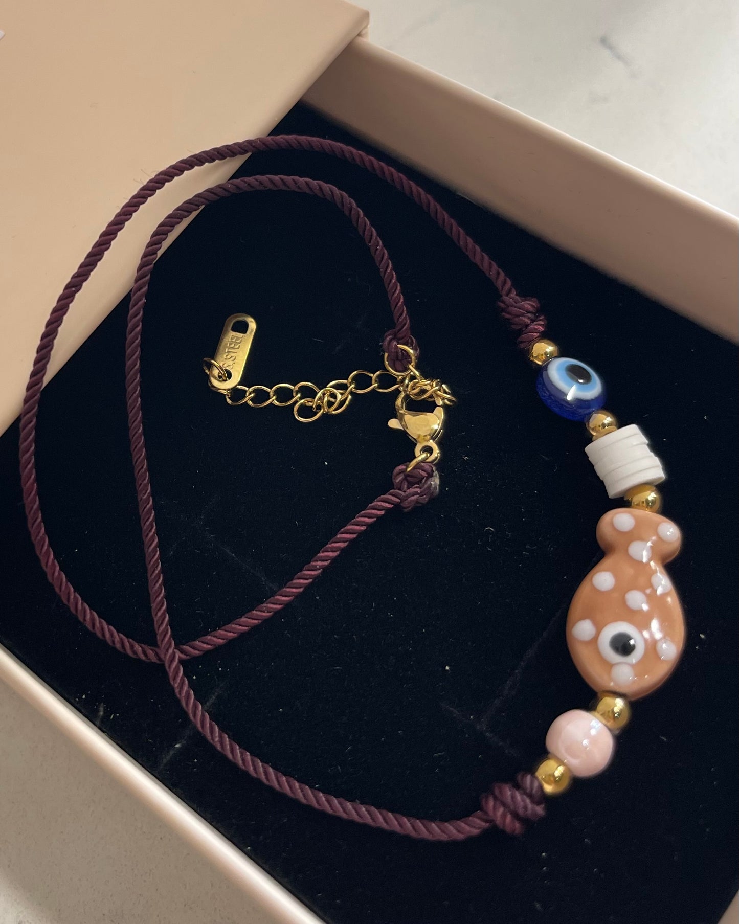 Collana Summerfish Burgundy