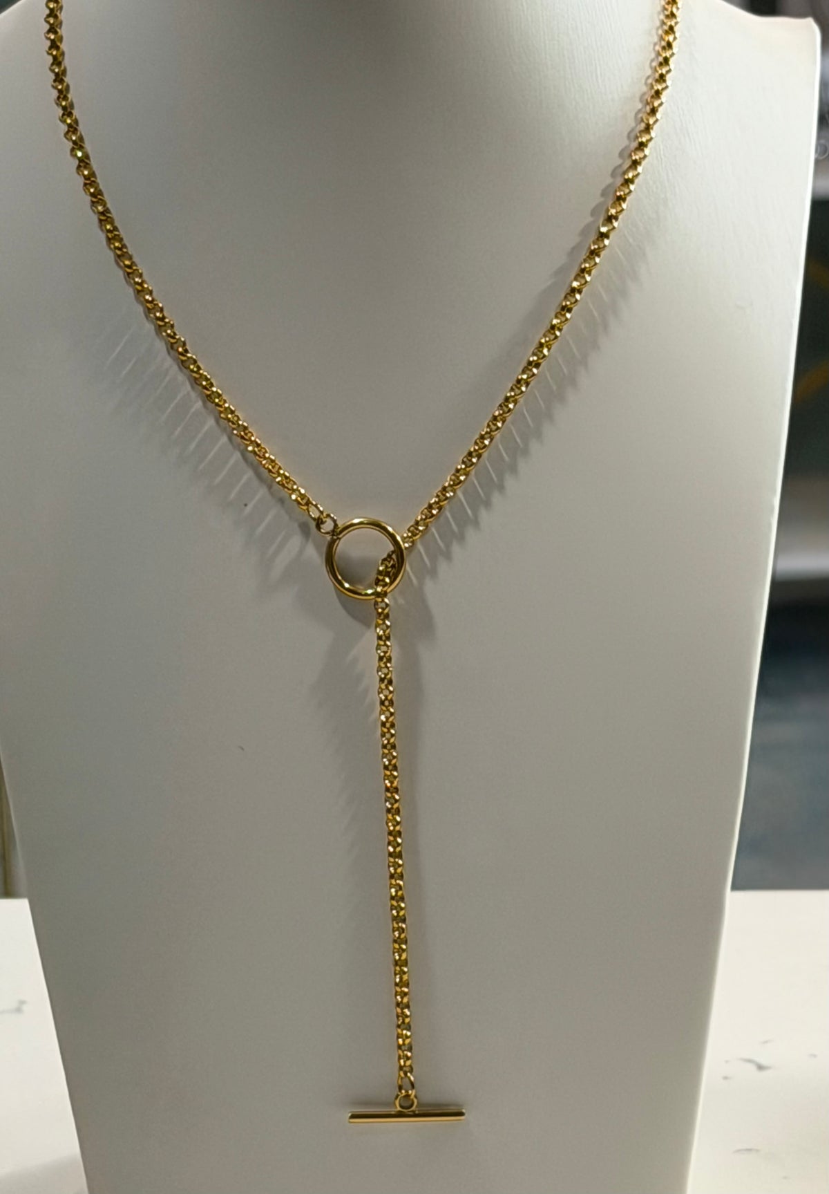 T-Bar Y necklace Y designe