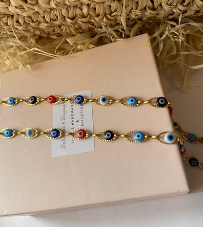 Evil eyes Gold Colors