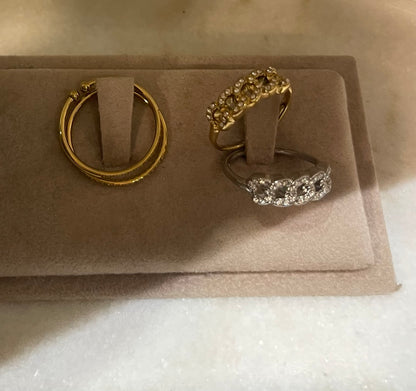 Anello Grumetta zirconata