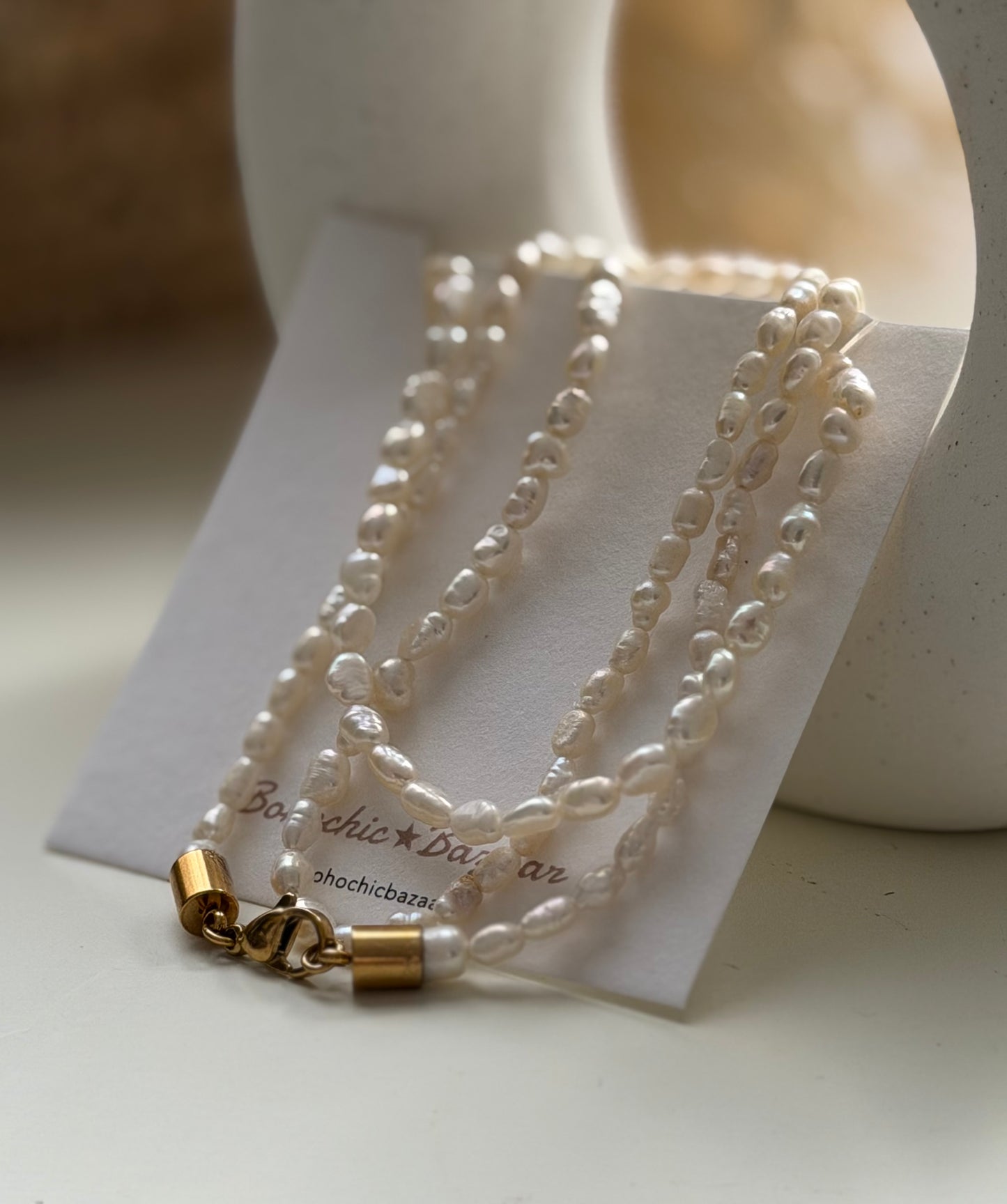Collana Perle Chicchi di riso