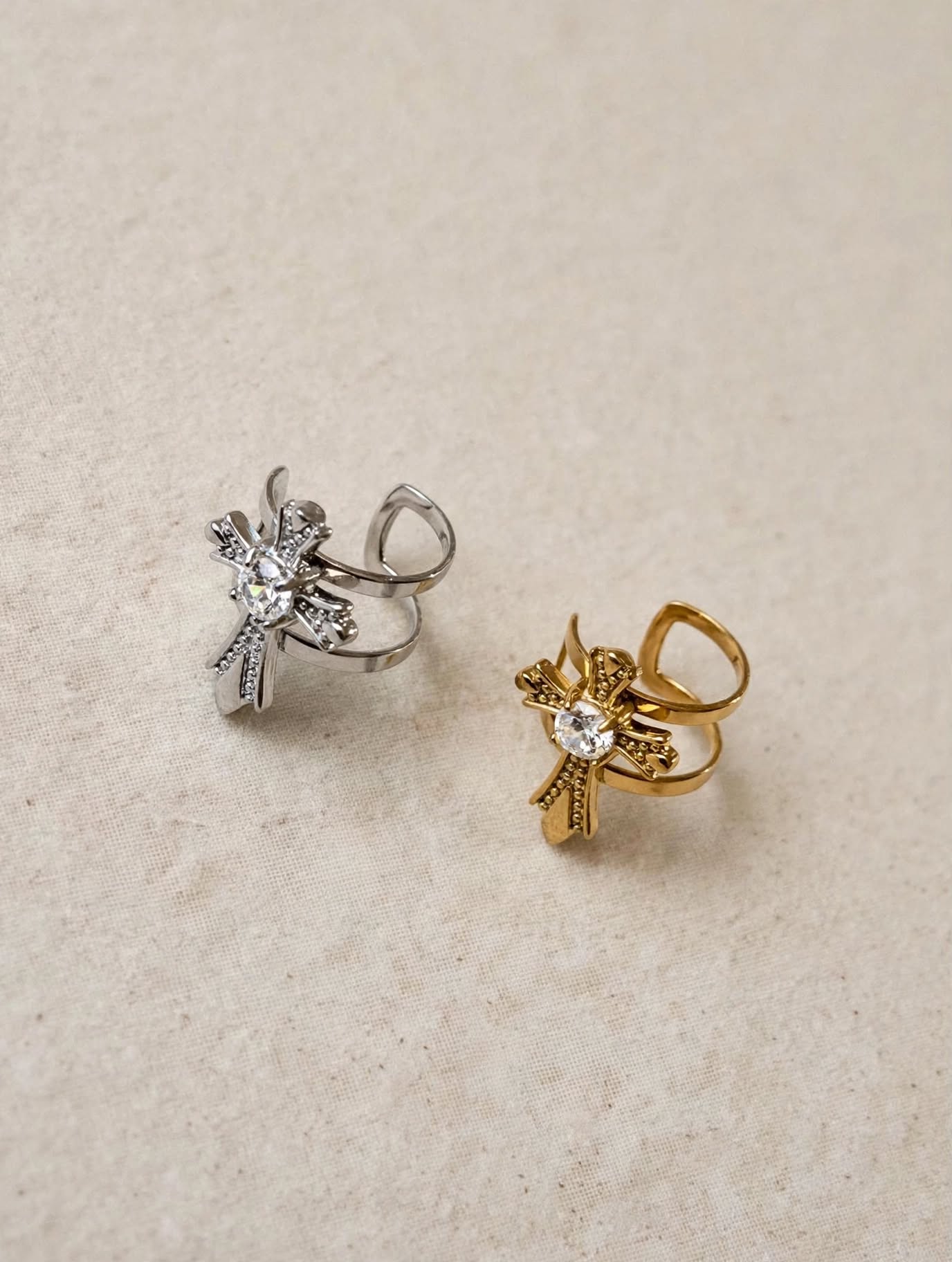 Earcuff croce barocca