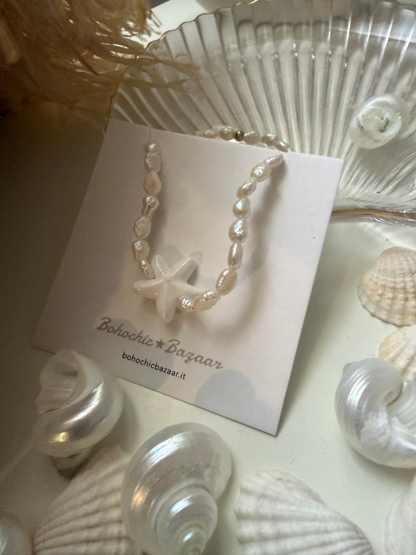 Cavigliera perle di mare