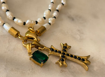 Collana perle base e microperline