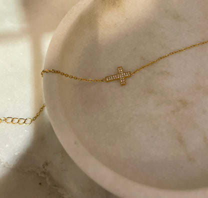Bracciale Croce zirconata