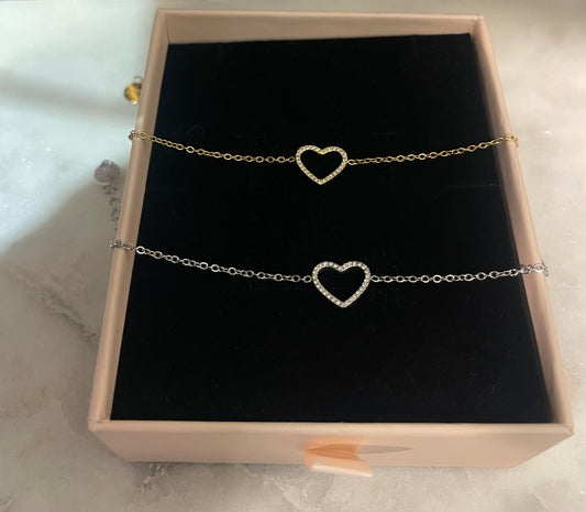 Braccialetto Cuore Zirconato