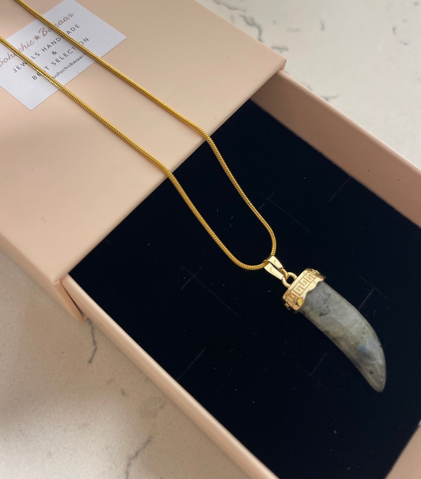 Collana Corno Grigio