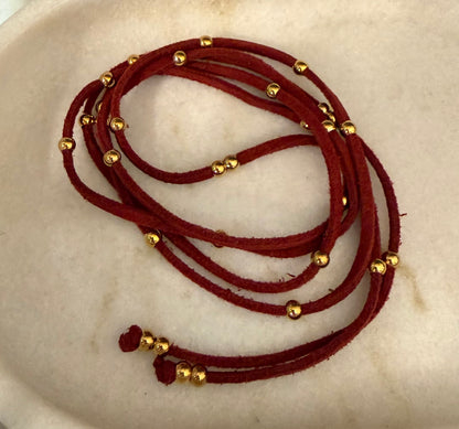 NAVAJO Choker Suede/GOLD