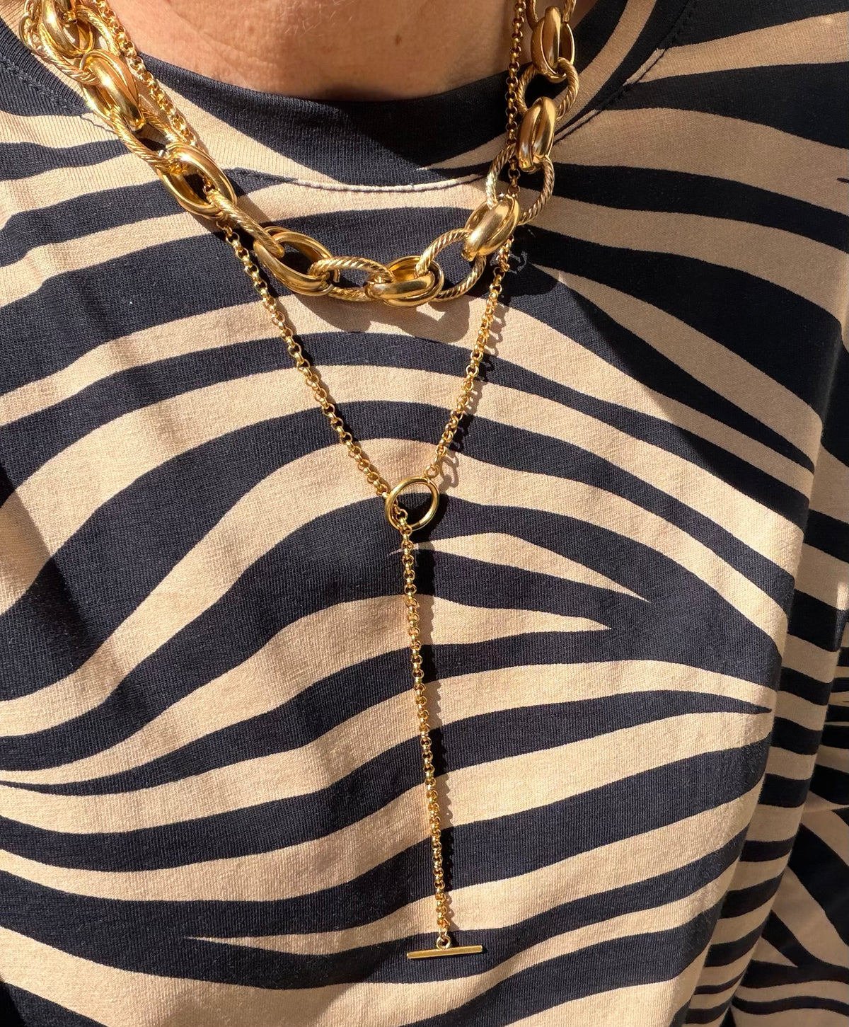 T-Bar Y necklace Y designe