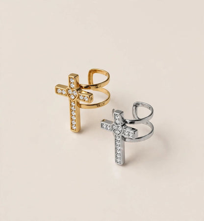 Earcuff crocetta zirconata