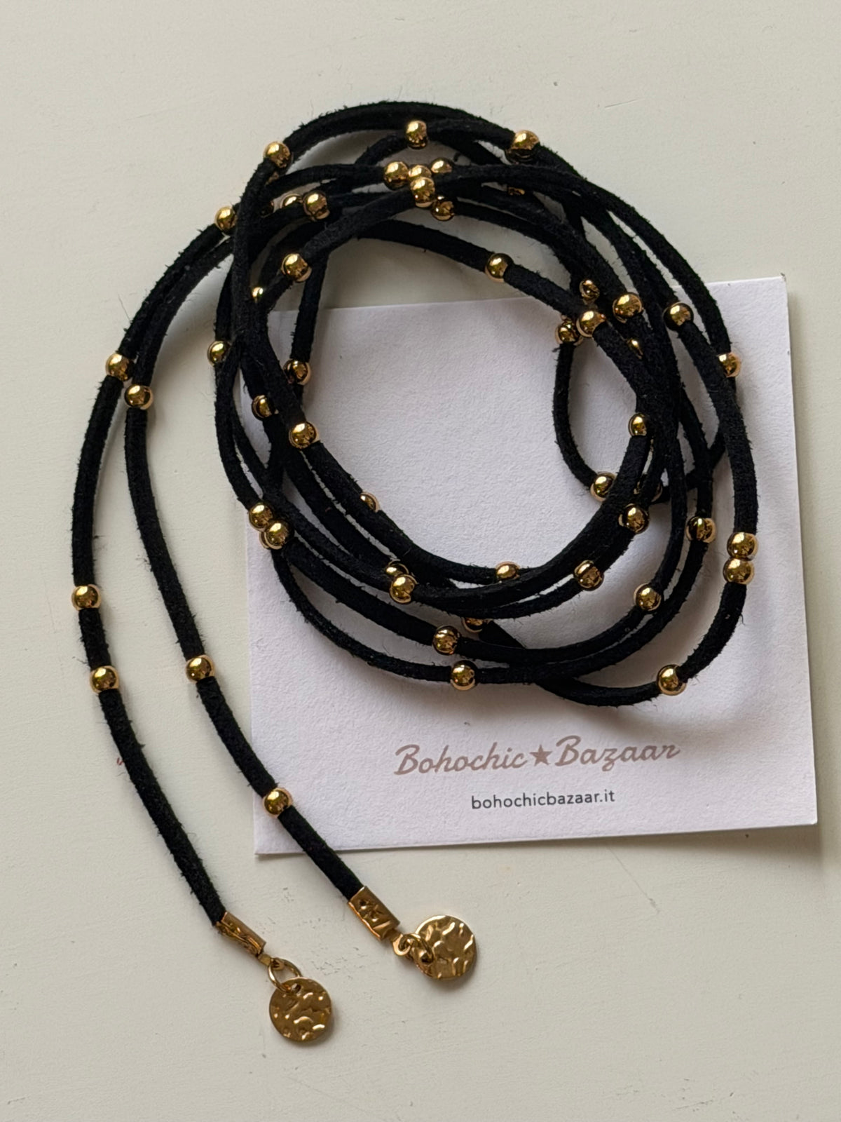 NAVAJO Choker Suede GOLD