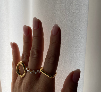 Anello perle girotondo