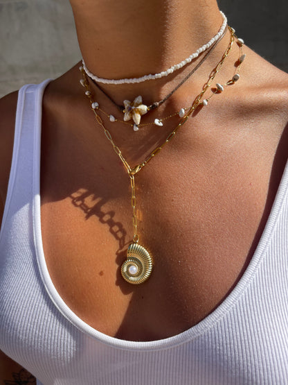 Collana Y Conchiglia Baguette