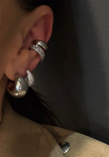 Earcuff Zircon Silver