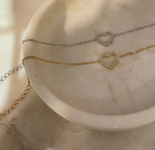 Braccialetto Cuore Zirconato