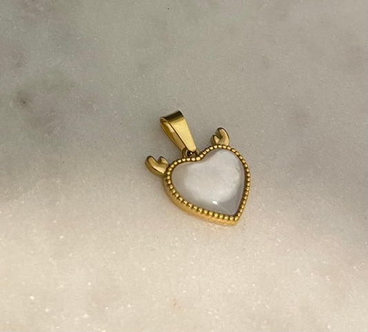 Cuore Alce madreperla