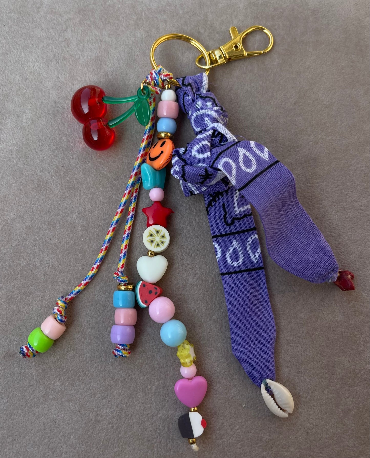 Bandana Lilla Cherry Charms 💜🍒