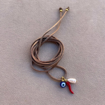 Choker Satin Multicharms