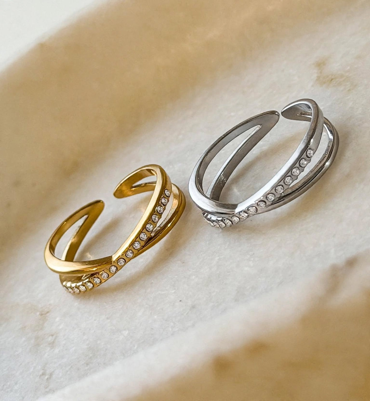 Anello Intreccio Diamond