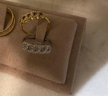 Anello Grumetta zirconata