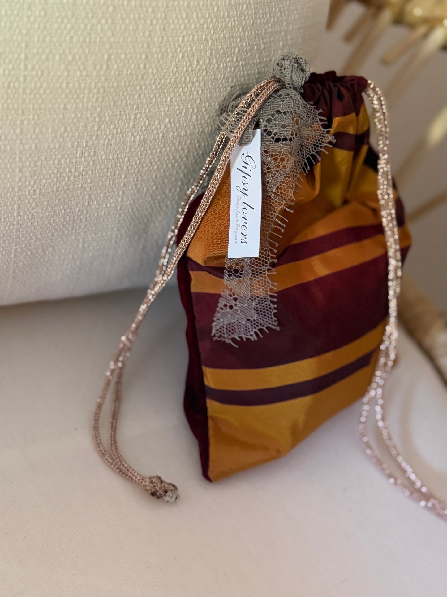 BATIK Ocra/Burgundy