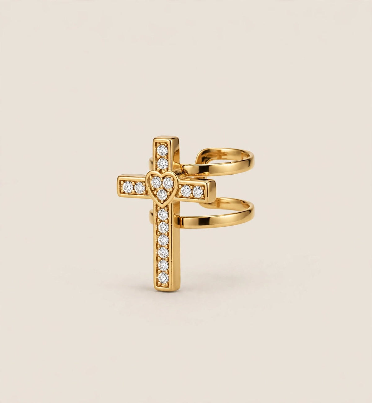 Earcuff crocetta zirconata