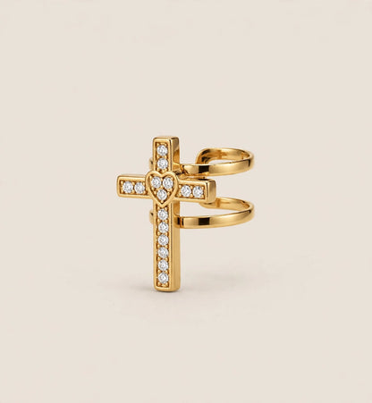 Earcuff crocetta zirconata