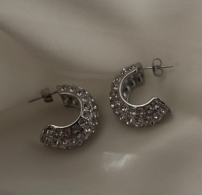 Bomb Diamond Hoops