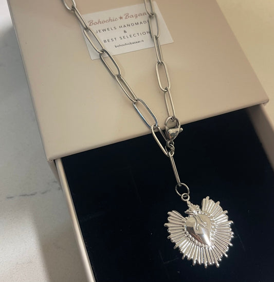 Baguette cuore sacro raggera