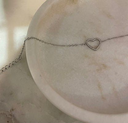 Braccialetto Cuore Zirconato