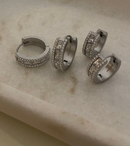 Charlot Hoops Silver