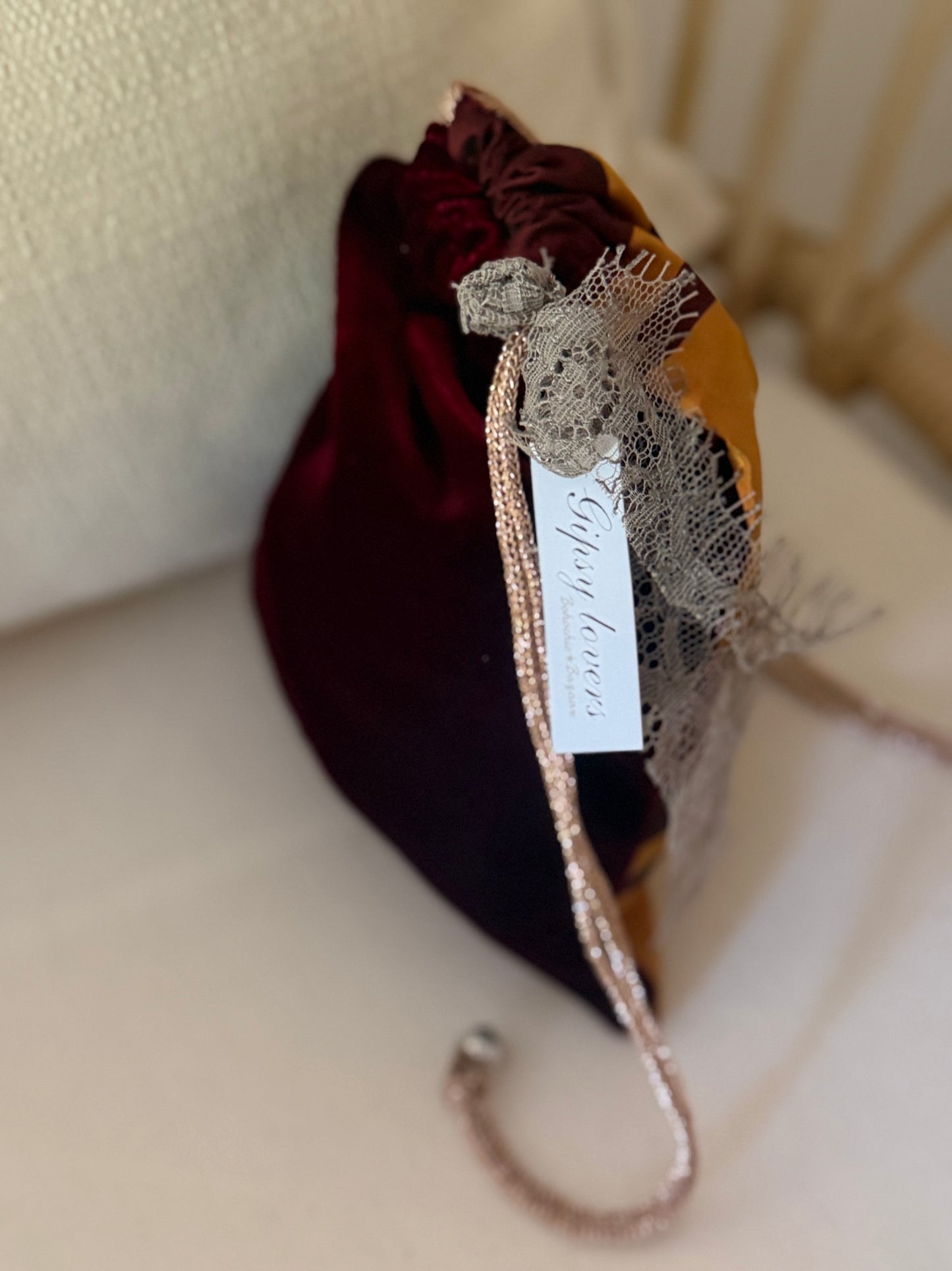 BATIK Ocra/Burgundy