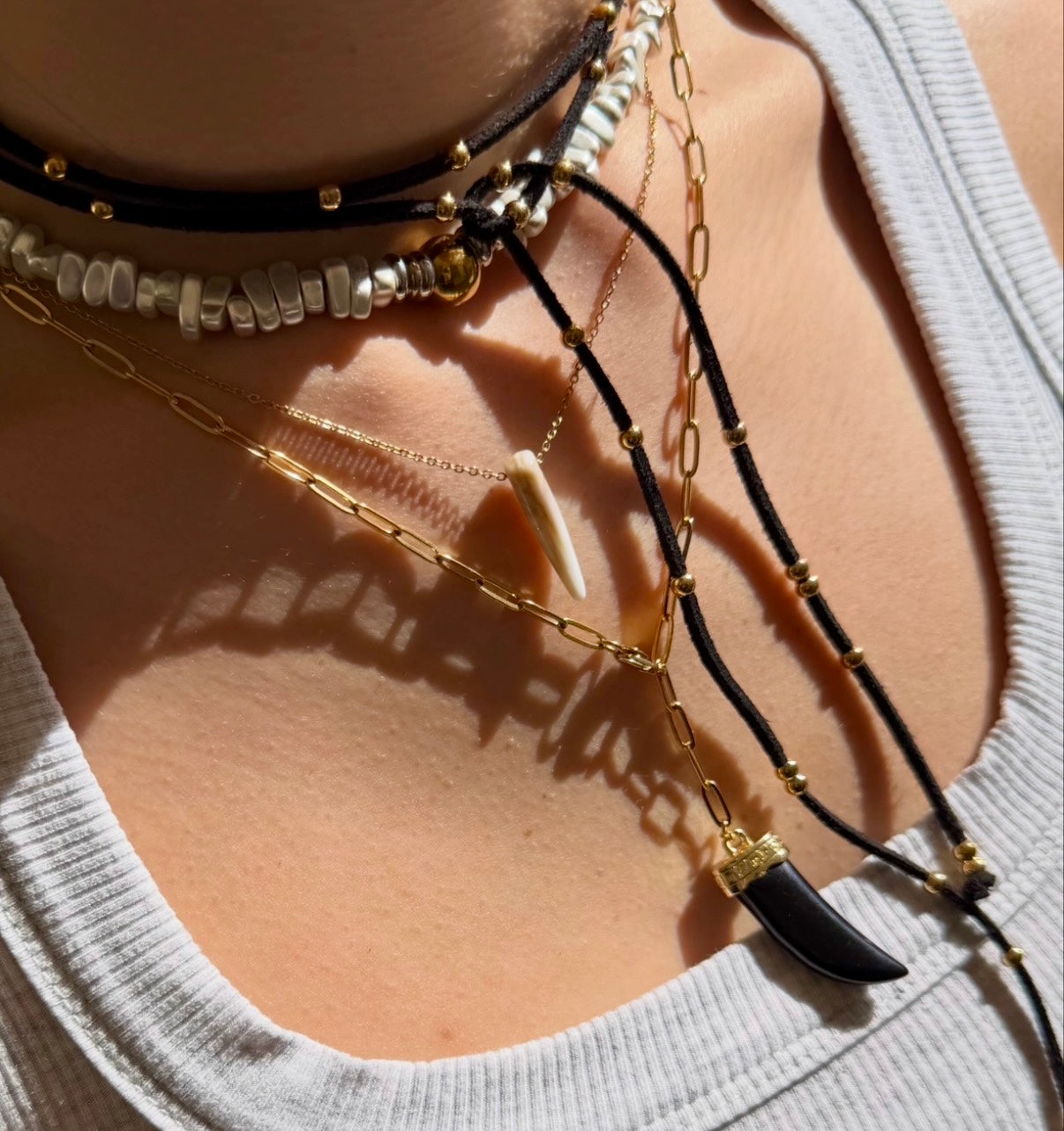 NAVAJO Choker Suede/GOLD
