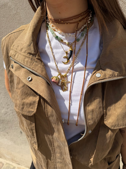 NAVAJO Choker Suede/GOLD