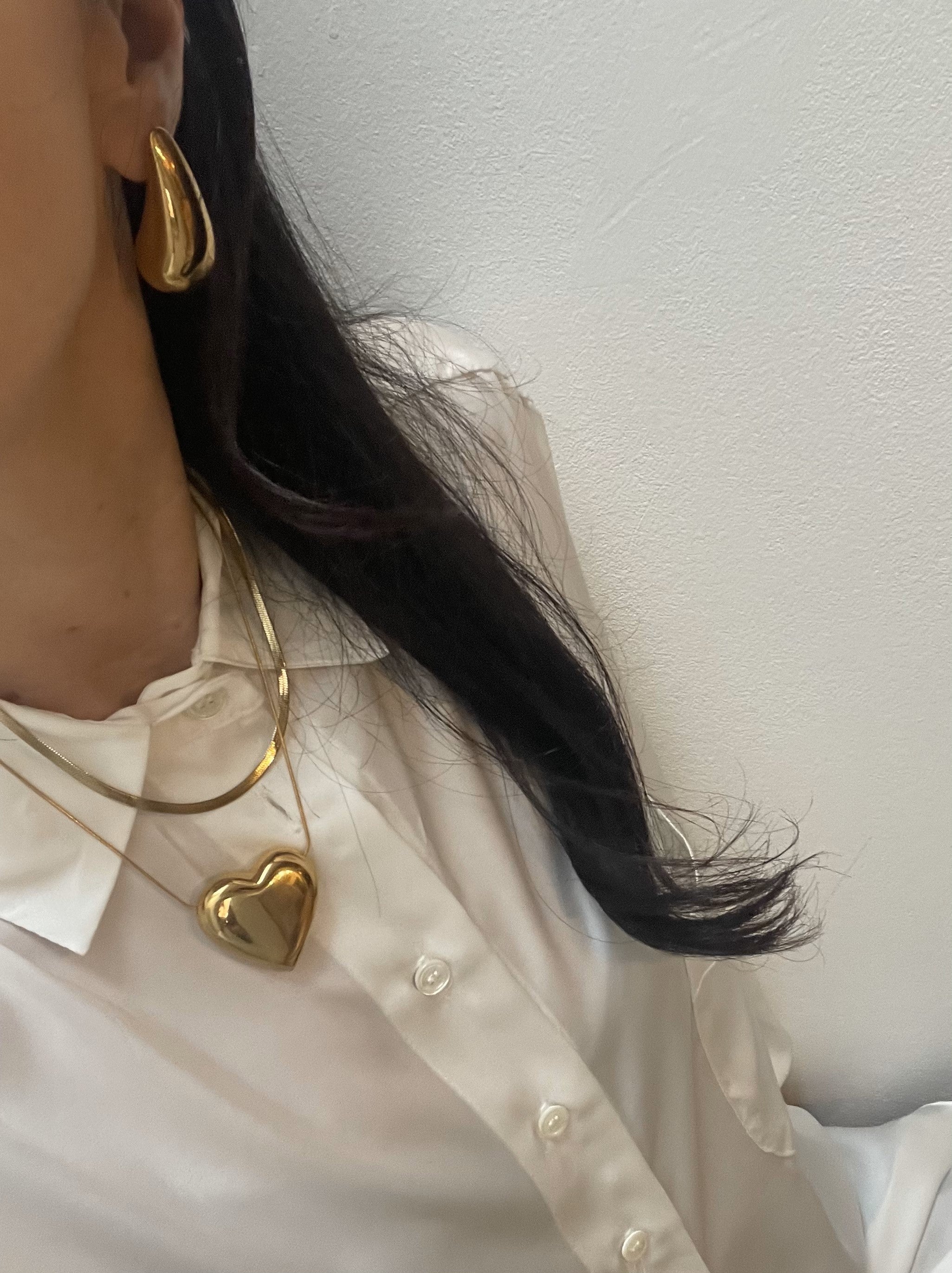 Orecchini Lunghi Bohémien MINACHI - Goccia Con Foglia Metallica E Nappa - Rame, Stile Boho Chic