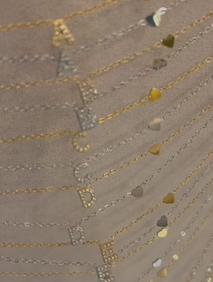 Collana iniziale Zirconata Gold